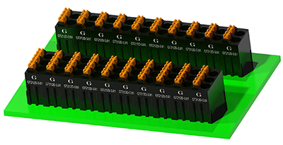 Наборные модульные клеммные блоки GT212D-3.81 Наборные модульные клеммные блоки GT212D-3.81