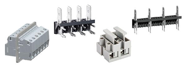 Feed-through panel terminal blocks